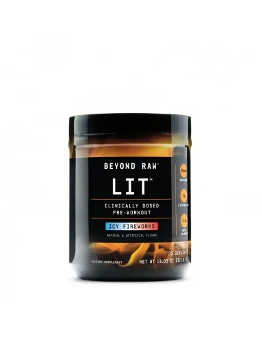 Gnc Beyond Raw Lit Pre Workout Cu Aroma De Icy Fireworks, 397.8 G