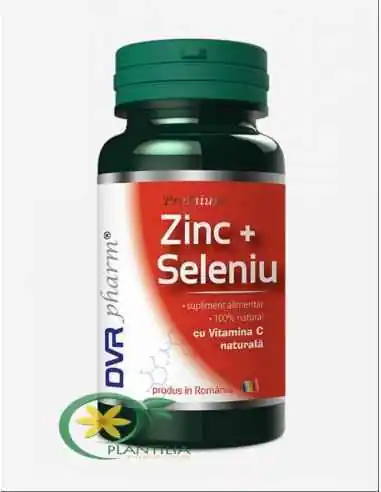 Zinc + Seleniu cu Vitamina C 60 capsule DVR Pharm, VITAMINE SI MINERALE