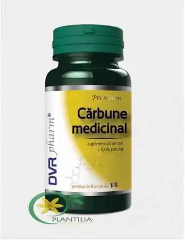 Cărbune Medicinal 60 capsule DVR Pharm, REMEDII NATURISTE