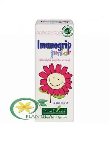 Imunogrip Junior 135 ml PlantExtract, REMEDII NATURISTE