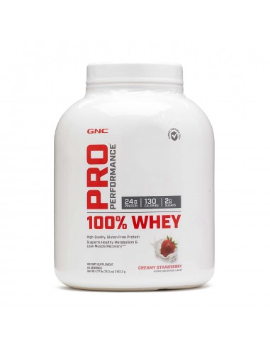Gnc Pro Performance 100% Whey, Proteina Din Zer Cu Aroma De Capsuni, 2163.20 G