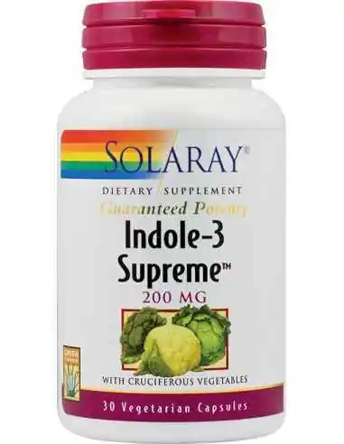 Indole-3 Supreme 200mg 30 capsule vegetale Solaray, Tulburari Hormonale