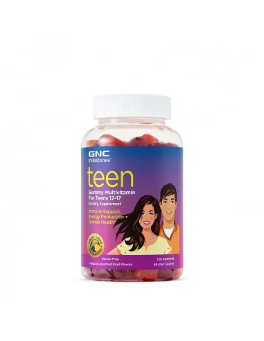 Gnc Milestones Teen, Multivitamine Jeleuri Pentru Adolescenti 12-17 Ani, 120 Jeleuri