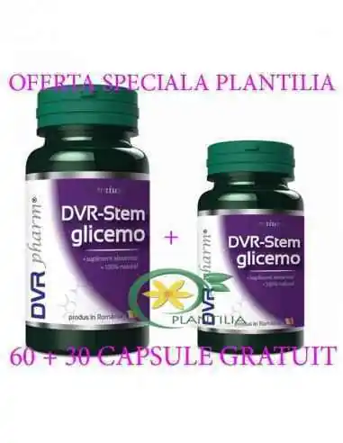 DVR-Stem Glicemo 60 + 30 capsule GRATUIT DVR Pharm, Terapia Diabetului