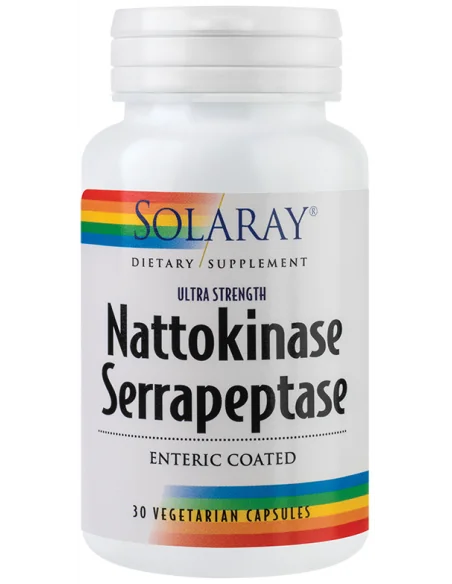 Nattokinase Serrapeptase 30 capsule Solaray, REMEDII NATURISTE