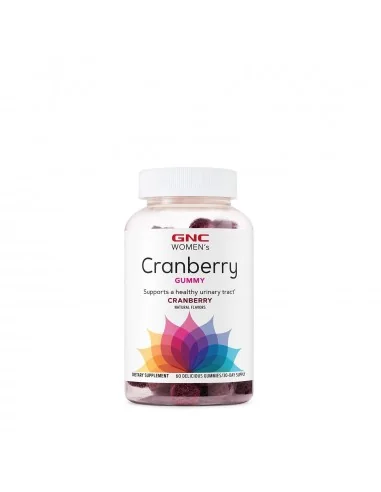 Gnc Women’s Cranberry Gummies, Jeleuri Cu Extract Din Merisor Cu Aroma Naturala, 60 Jeleuri