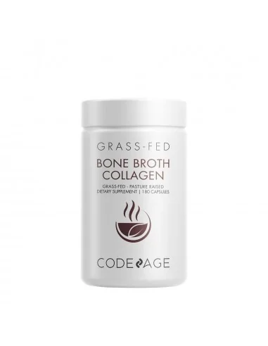 Codeage Bone Broth Collagen Peptides, Peptide Din Colagen Din Fiertura De Oase Cu Turmeric Si Ashwagandha, 180 Cps