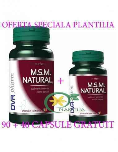 MSM Natural 90 + 40 capsule GRATUIT DVR Pharm, REMEDII NATURISTE