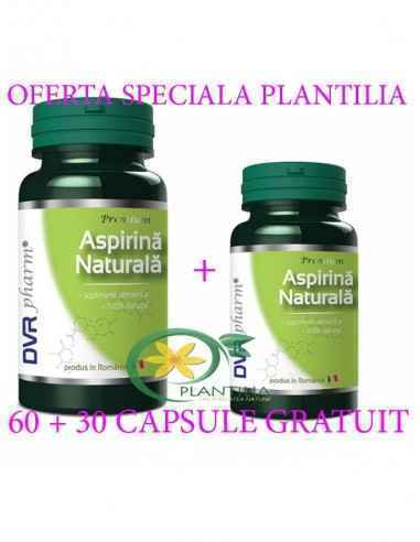 Aspirina Naturala 60 + 30 capsule GRATUIT DVR Pharm, REMEDII NATURISTE
