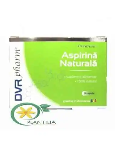 Aspirina Naturala 20 capsule DVR Pharm, REMEDII NATURISTE