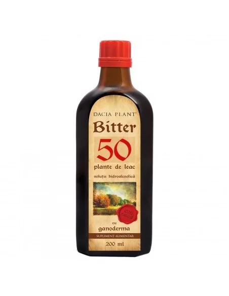 Bitter 50 plante de leac cu ganoderma 200 ml Dacia Plant