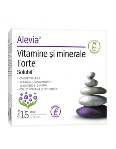 Vitamine si Minerale Forte 15 plicuri Alevia