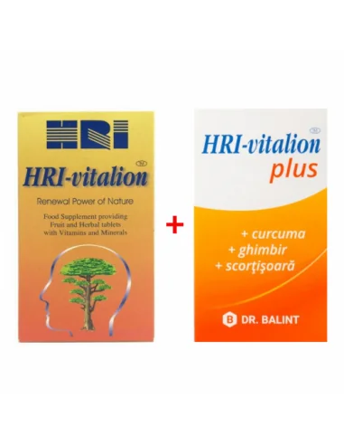 Pachet HRI Vitalion 54 cpr+ Hri Vitalion Plus 18 cpr