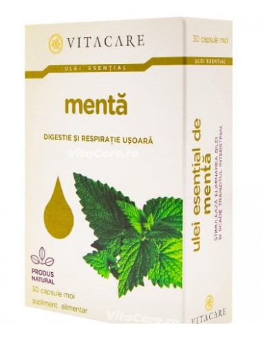 Ulei Esential De Menta 30 cps Vitacare