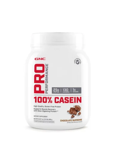 GNC PRO PERFORMANCE 100% CASEIN, CAZEINA, CU AROMA DE CIOCOLATA, 980 G