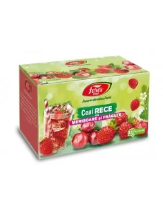 Ceai rece cu merisoare si fragute 12 plicuri Fares 2