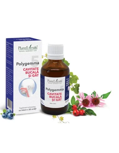 Polygemma 5 Cavitate Bucala si Gat 50ml PlantExtrakt