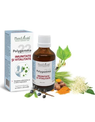 Polygemma 22 imunitate si vitalitate 50 ml PlantExtrakt