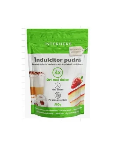 Indulcitor pudra 500 g INTERHERB