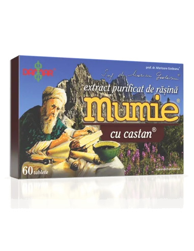 Mumie Extract Purificat de Rasina cu Castan  60 tablete Damar