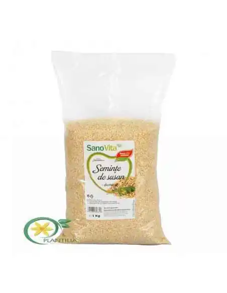 Semințe de susan decorticat 1 kg SanoVita, Stres