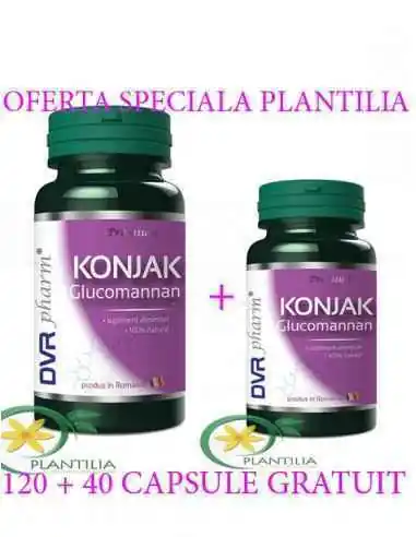 Konjak ( Glucomannan) 120 + 40 cps GRATUIT DVR Pharm, Tulburari Hormonale