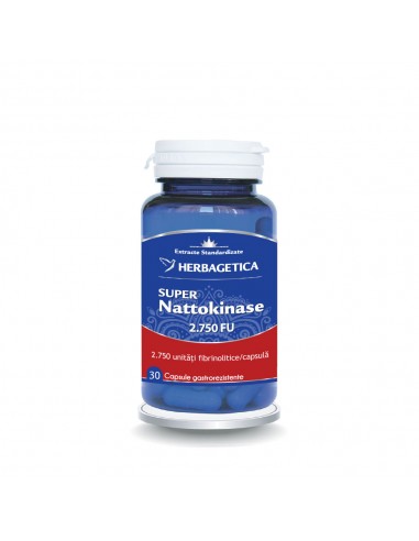 SUPER NATTOKINASE 2.750 FU 30 cps Herbagetica