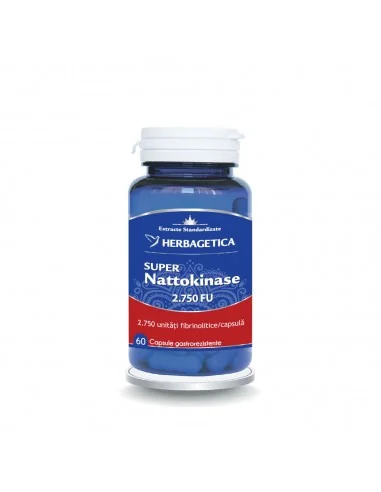 SUPER NATTOKINASE 2.750 FU 60 cps Herbagetica