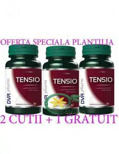 Tensio 20 capsule 2 CUTII + 1 GRATUIT DVR Pharm, REMEDII NATURISTE