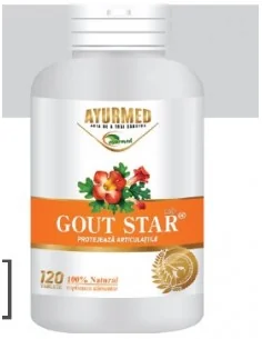 GOUT STAR articulatii sanatoase 60 tablete - Ayurmed