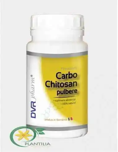 Carbo Chitosan pulbere 240 g DVR Pharm, REMEDII NATURISTE