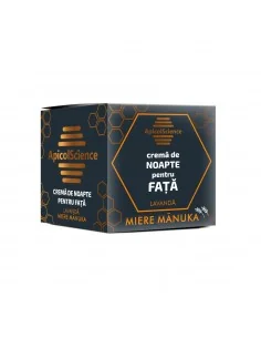 Crema de noapte pentru fata cu Miere de manuka si Lavanda 50 ml