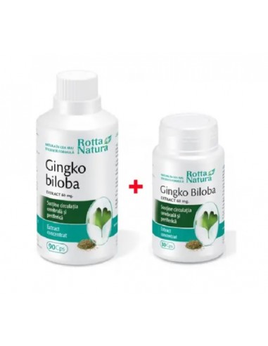 Ginkgo Biloba 60mg 90cps+30cps Rotta Natura