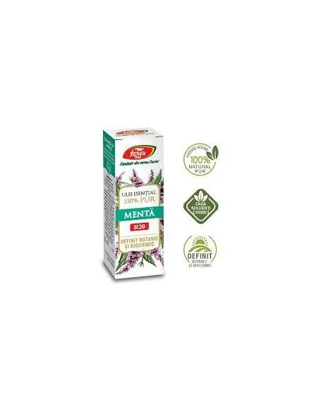 Ulei Esential Menta 10 ml Fares