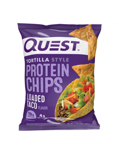 Quest Tortilla Style Protein Chips, Chipsuri Proteice, Cu Aroma De Taco, 32 G