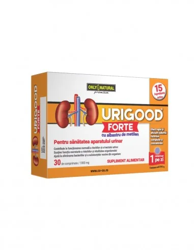 Urigood Forte 1000 mg, 30 comprimate Only Natural