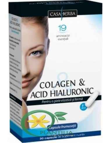Colagen si Acid Hialuronic Clasic 30 cps Interherb, Sanatatea pielii