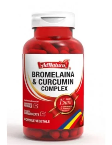 Bromelaina & curcumin complex 30 cps AdNatura