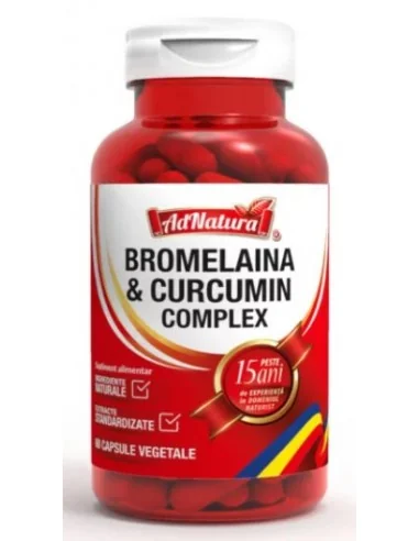 Bromelaina & curcumin complex 60 cps AdNatura