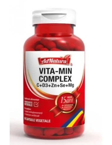 Vita-min complex C+D3+ZN+SE+MG 60cps AdNatura