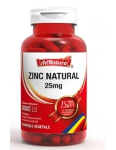 Zinc natural 25mg 30cps AdNatura