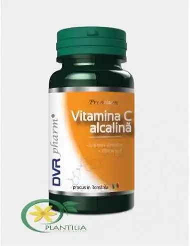 Vitamina C Alcalina 60 cps DVR Pharm, VITAMINE SI MINERALE