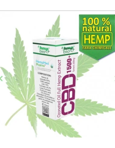 ULEI OZONAT CANEPA CBD 1500MG 10ML HEMPMED PHARMA