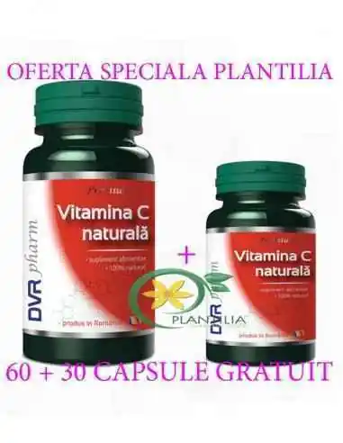 Vitamina C Naturala 60 + 30 cps GRATUIT DVR Pharm, VITAMINE SI MINERALE