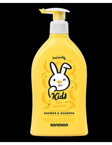 GEL DUS & SAMPON COPII BANANE POMPITA 400ML SANOSAN