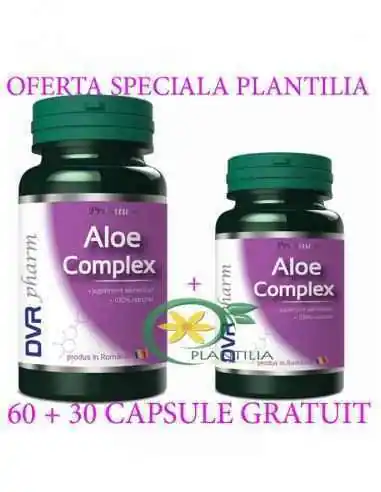 Aloe Complex 60 + 30 cps GRATUIT DVR Pharm, Slabire