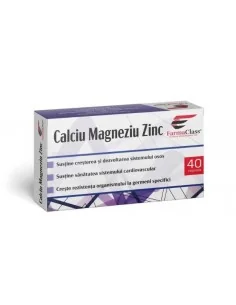Calciu Magneziu Zinc 40cps blister FarmaClass