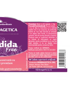 CANDIDA FREE 60 CPS Herbagetica 2