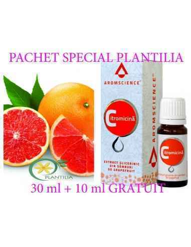 Citromicina-extract gliceric 30ml + 10 ml GRATUIT BIONOVATIV
Citromicina extract gliceric (extract de grapefruit) contribuie la