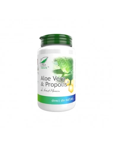 ALOE VERA & PROPOLIS 60 capsule Pro Natura, Sanatatea pielii